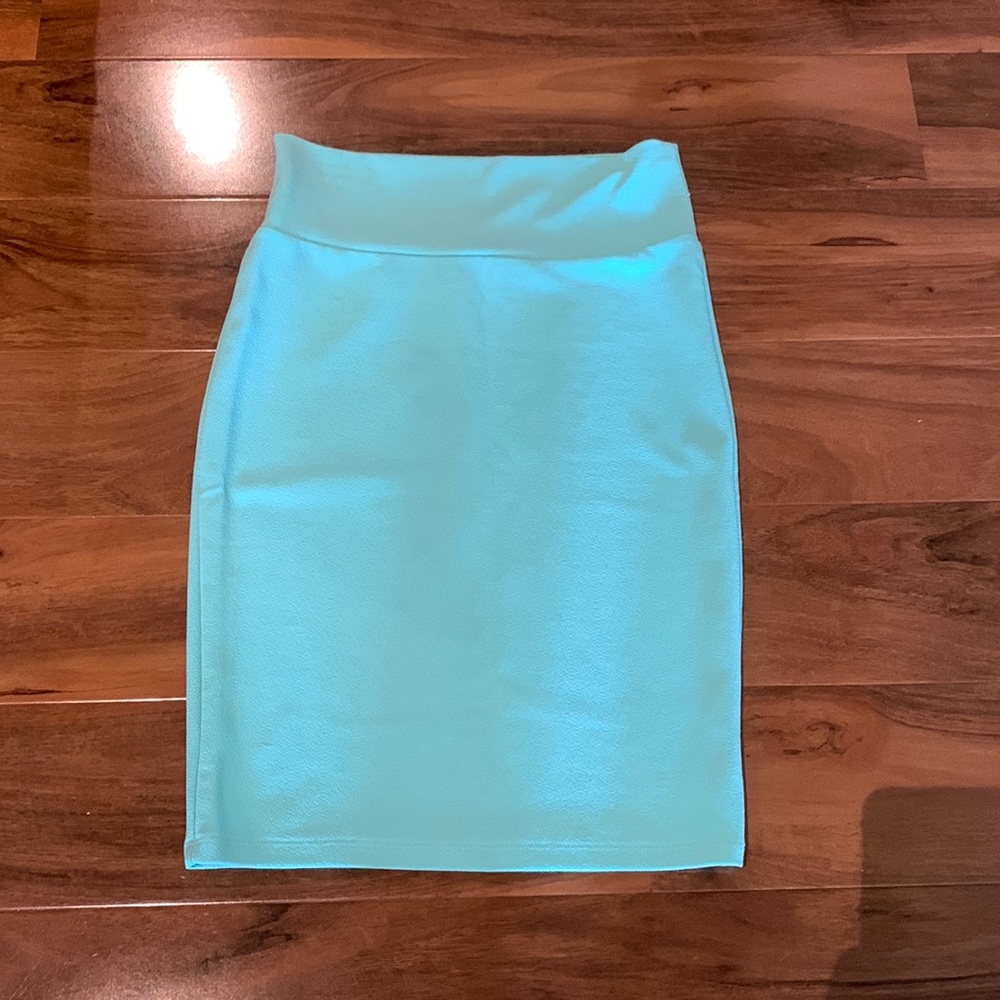 LuLaRoe Cassie Skirt Mint Green Sz S Small Stretch